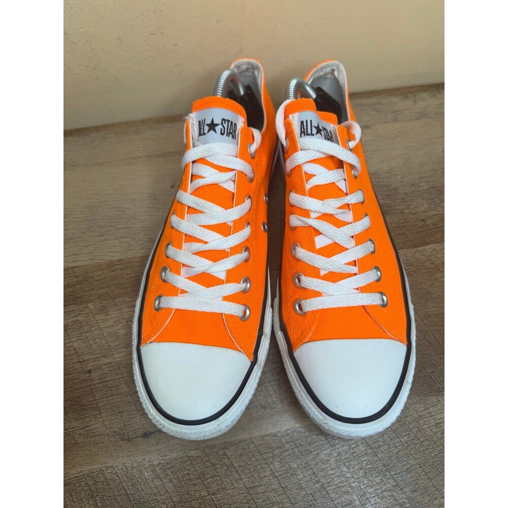Converse All Star Unisex Neon Orange Sneakers Shoes Mens 9 Womens 11